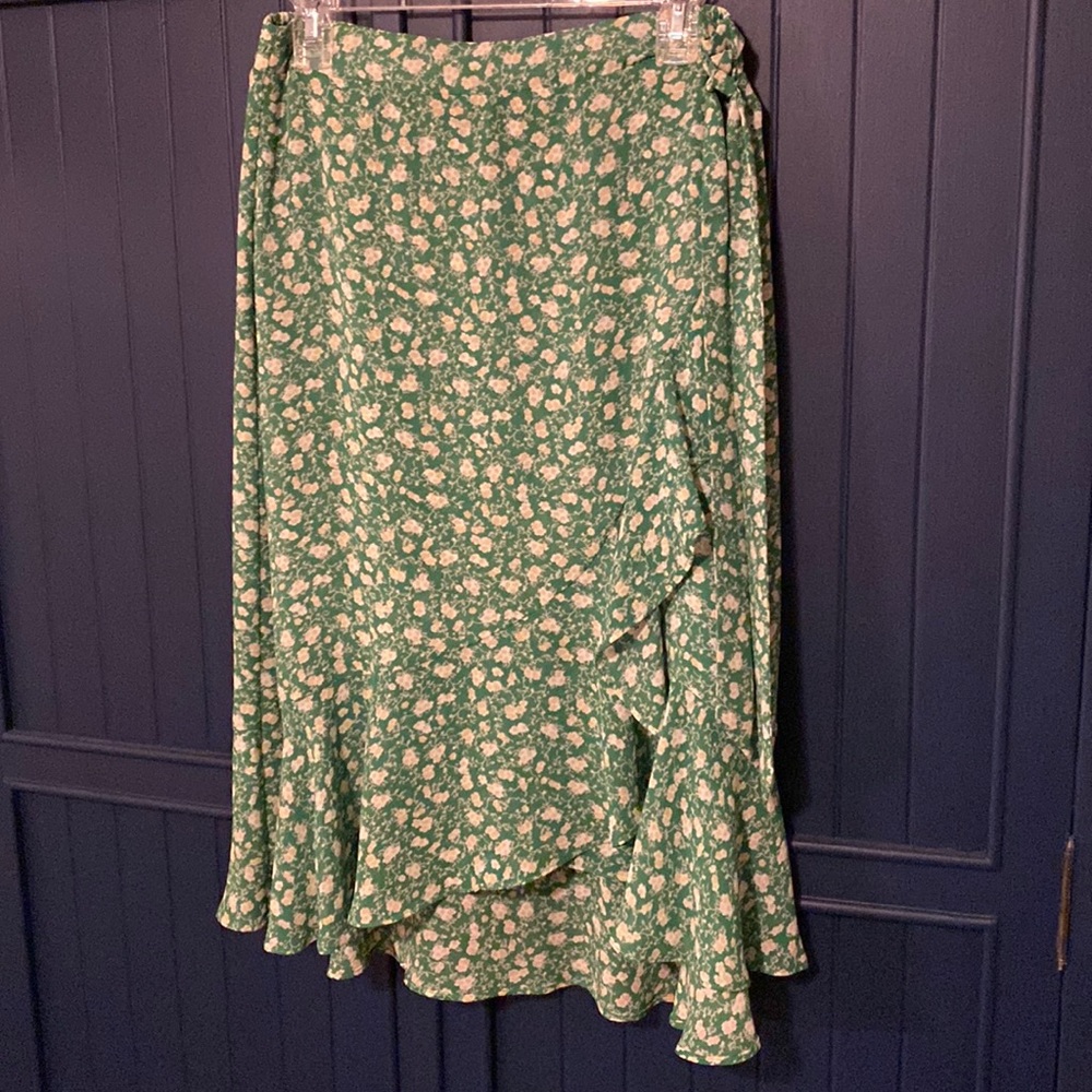 Cute Kelly green wrap skirt